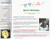 Tablet Screenshot of elements.spiritalchemy.com